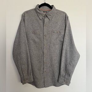 ⭐️ Ridgecut Toughwear Men's Gray Button-Up Shirt‎ Size M